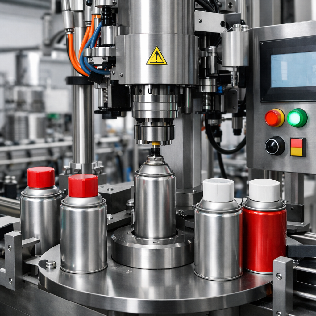 Aerosol Valve Closing Machine