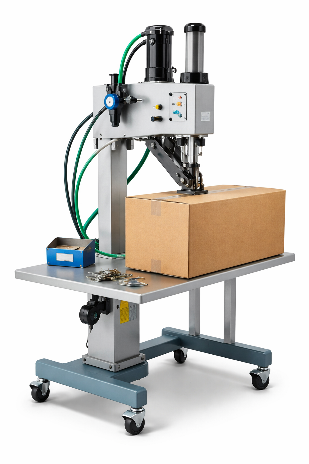 Staple Closing Machine: Strong & Secure Carton Sealing